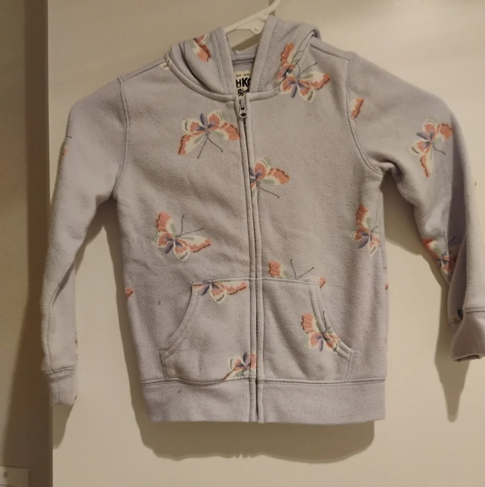 OshKosh B'gosh Pastel Butterfly Hoodie